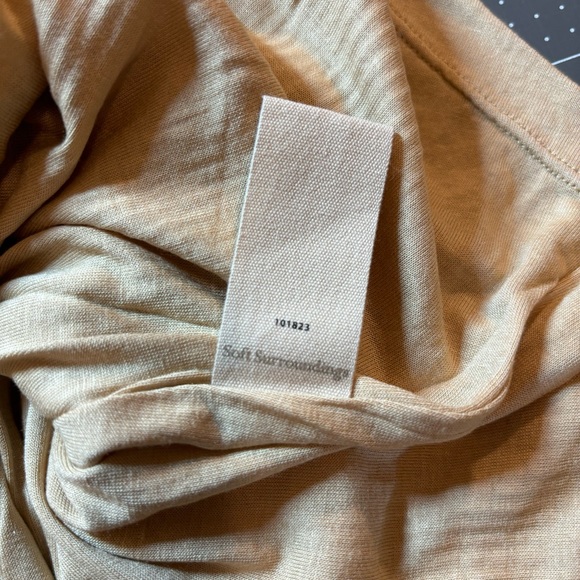 Soft Surroundings gold sequin long sleeve button up blouse top - Picture 5 of 8